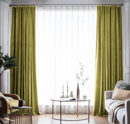 Draperie din catifea blackout cu rejansa din bumbac tip fagure Madison 200x215 cm densitate 700 g/ml Sycamore 1 buc 