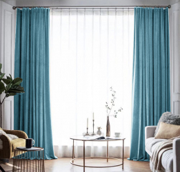 Draperie din catifea blackout cu rejansa din bumbac tip fagure Madison 150x255 cm densitate 700 g/ml Casal 1 buc 