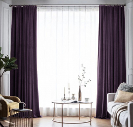 Draperie din catifea blackout cu rejansa din bumbac tip fagure Madison 150x260 cm densitate 700 g/ml Thamarind 1 buc 