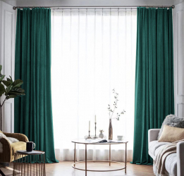 Draperie din catifea blackout cu rejansa din bumbac tip fagure Madison 250x235 cm densitate 700 g/ml Paradiso 1 buc 