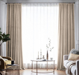 Draperie din catifea blackout cu rejansa din bumbac tip fagure Madison 150x210 cm densitate 700 g/ml Beaver 1 buc 