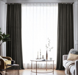 Draperie din catifea blackout cu rejansa din bumbac tip fagure Madison 150x255 cm densitate 700 g/ml Pine Tree 1 buc 