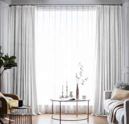 Draperie din catifea blackout cu rejansa din bumbac tip fagure Madison 150x210 cm densitate 700 g/ml Bright White 1 buc 