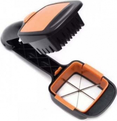 Feliator manual 5 in 1 accesorii incluse taie feliaza marunteste mic si compact usor de utilizat practic negru/portocaliu doty 