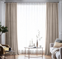 Draperie din catifea blackout cu rejansa din bumbac tip fagure Madison 150x245 cm densitate 700 g/ml Grullo 1 buc 