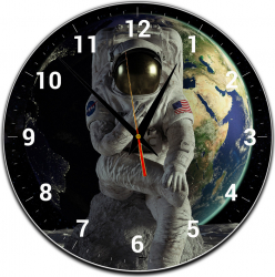 Ceas de perete Univers Cosmonaut 20x20 cm 