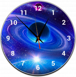 Ceas de perete Univers Saturn 20x20 cm 