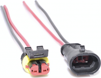 Conectori auto 2 fire Waterproof 2 pini 13 cm Negru AXT-BBL3927 