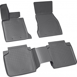 Set de 5 covorase cauciuc 3D stil tavita premium pentru BMW Seria 7 G12 lung din 2015 
