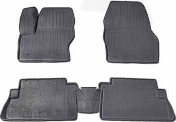 Set de 5 covorase cauciuc 3D stil tavita premium pentru Ford Kuga II 2013-2019 