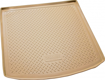 Tavita portbagaj din cauciuc bej premium pentru BMW Seria 5 E61 Touring/Break 2004-2010 