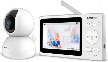 Baby Monitor cu Ecran LCD Color de 4.3 Inch Camera Controlata din Telecomanda si Zoom Digital 