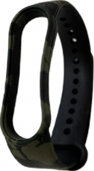 Curea bratara fitness compatibila cu Xiaomi Mi Band 5/6 silicon Camuflaj CRB-BBL3962 