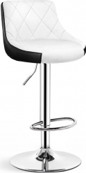 Scaun bar Bistro 3 - Alb / Negru 