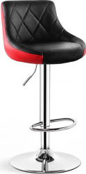 Scaun bar Bistro 3 - Negru / Rosu 