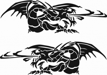 Sticker auto model 45 - set 2 buc 