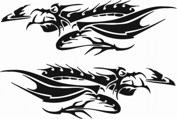 Sticker auto model 48 - set 2 buc 