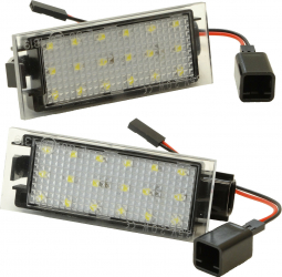 Lampi numar LED Dacia Logan I II Sandero II Laguna II Traffic III Koleos Talisman 