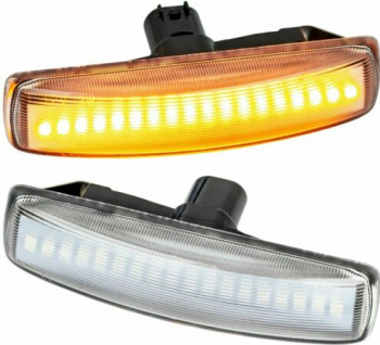 Set de 2 Lampi semnalizare laterala/aripi LED pentru Land Rover Discovery 3 III Freelander 2 II Range Rover Sport I 