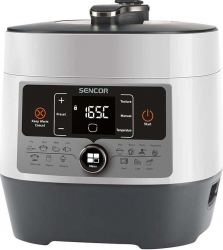 Multicooker sub presiune Sencor SPR3600WH 1000W 5.5L 14 programe Gri