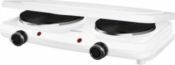 Plita electrica Sencor SCP2271WH 2 zone incalzire 2500W Alb 