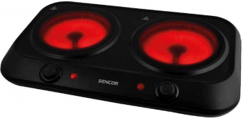 Plita vitroceramica Sencor S-SCP2263BK 2400W 2 zone incalzire Negru 