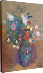Tablou canvas Intaglio color Clasic Buchet de Flori colorate print pe panza Premium pentru bucatarie living hol 50 cm 70 cm 
