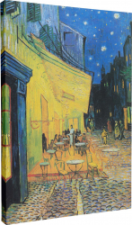 Tablou canvas Intaglio color Clasic Terrace at Night de Van Gogh print pe panza Premium pentru living 50 cm 70 cm 