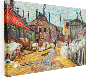 Tablou canvas Intaglio color Clasic The Factory de Van Gogh print pe panza Premium pentru living 50 cm 70 cm 