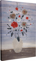 Tablou canvas Intaglio color Clasic Vaza cu Flori de primavara print pe panza Premium pentru living hol 50 cm 70 cm 