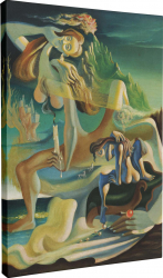 Tablou canvas Intaglio color Suprarealism Siluete print pe panza Premium pentru living hol dormitor 100 cm 140 cm 