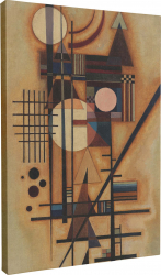 Tablou canvas Intaglio multicolor Abstract Hard in soft de Wassily Kandinsky print pe panza Premium pentru living 70 cm 90 cm 