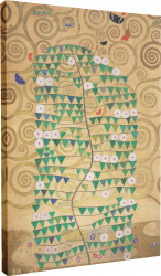 Tablou canvas Intaglio multicolor modern Part 6 Rosebush de Gustav Klimt print pe panza Premium pentru living 50 cm 70 cm 
