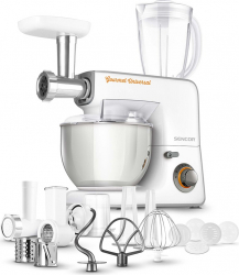 Robot de bucatarie Sencor STM3700WH 1000W bol 5.5L inox 18 accesorii incluse Alb 