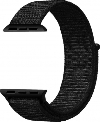 Curea pentru Apple Watch 38-40mm Bibilel Textil Negru SUN-BBL4019 