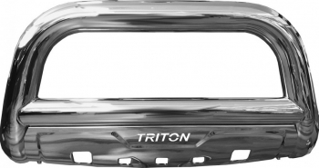 Bullbar inox cu scut Mitsubishi L200 Triton 2015 2016 2017 2018 2019 Ø 90mm MTA647 