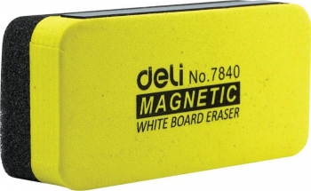 Burete Tabla Magnetica Deli Galben 110x50x30 mm - LCMDLE7840GA 