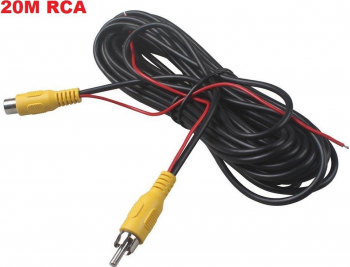 Cablu video prelungitor de 20 metri Mama-Tata pentru camere marsarier RCA-MT-20M 