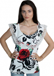 Maiou dama imprimeu floral S-M 