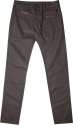Pantaloni casual Zus van Sil pentru femei talie regular cu buzunare decorative Taupe 