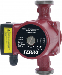 Pompa de recirculare FERRO 25-40 180 