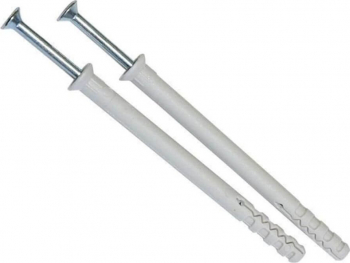 Set Dibluri cu Guler si Cuie Metalice Tip YP 6x80 mm 100 Buc/Set - TEM280019 