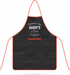 Sort pentru Gratar din Material Hidrofug pentru Copii 60 x 44 cm Culoare Negru / Rosu
