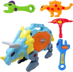 Set de Constructie Dinozaur Multifunctional Salamandra Kids® Creativ si Educativ Lumini si Sunete Trusa cu Scule Inclusa 31 Piese
