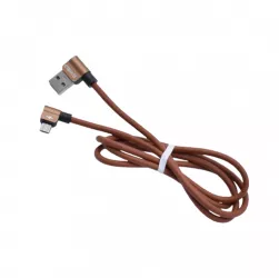 Cablu De Date Si Incarcare Klausstech Usb Microusb Lungime 1m Fir Flexibil Incarcare Rapida Maro 