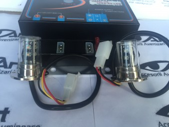 Flash cu BLITZ -LED- profesionale 24 V-Galbene Portocaliu KH24 