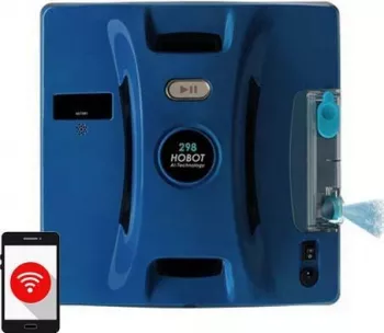Robot Curatare Geamuri HOBOT 298 cu Pulverizator Bluetooth Albastru 