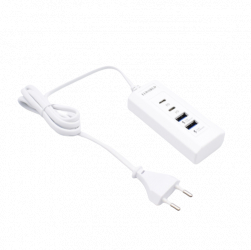 Incarcator Retea Klausstech 4 Port-uri 2xusb 2x Typec 20w Indicator Led Alb 