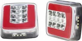 Lampa stop camion patrata LED SMD V1845 12V/24V 10.5x9.5 