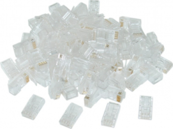 MUFA RJ-45 GEMBIRD pt. cablu UTP Cat6 RJ-45 T plastic 100 buc LC-8P8C-002 100 